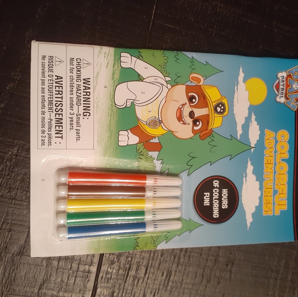 Paw Patrol Color by Numbers with Markers